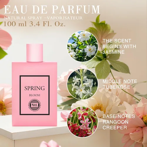 Vista 7 de Hybrid & Company Mujer 4 unids Black Opinion La Vie En Rose Paris Para Su Primavera Floración Perfume Natural Spray Fresco Fragancia