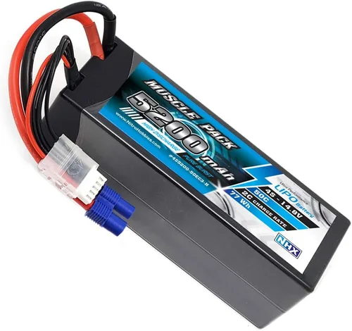 Vista 3 de NHX Muscle Pack 4S 14.8V 5200mAh 50C Estuche Duro Lipo Batería con Conector EC3