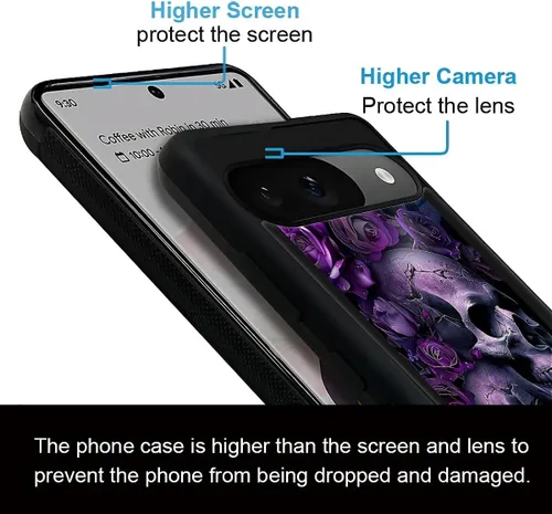 Vista 777 de Compatible con Google Pixel 4A 5G Mobile Case Creative Acrylic Panel trasero Silicona Protección Grip especialmente diseñado para Google Pixel 4A 5G