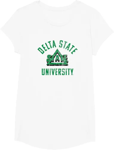 Vista 15 de Delta State University Statesmen Large Camiseta, Gris