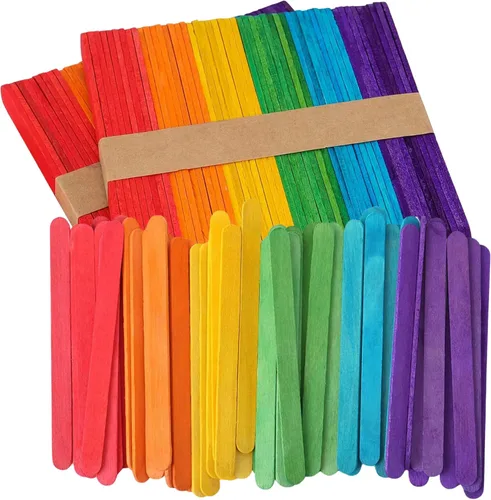 Vista 12 de Perfect Stix - PS-114st-1,000 Palitos de Artesanía de 4.5"/Palitos de Helado/Madera Natural - Caja de 1,000 ct