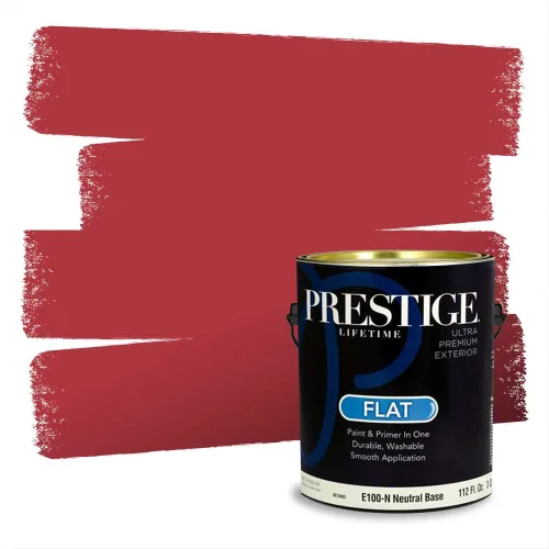 Vista 117 de Prestige Paints Pintura exterior e imprimación en uno, 1 galón, plano, coincidencia comparable de Valspar* Amber Rose*