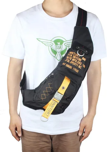 Vista 8 de Bolso bandolera de nailon, mochila pequeña, bolsa de hombro cruzada