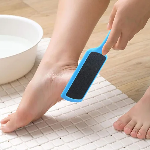 Vista 4 de Fu Store Limas de pedicura para pies y callos con raspador de pies de doble cara para piel muerta, limpiador profesional para pies (paquete de 3)