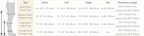 Vista 3 de Ease - Medias de compresión firme con punta abierta y opacas, 30-40 mmHg (negro, mediano largo)