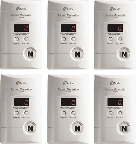 Vista 13 de Kidde - Detector de monóxido de carbono, enchufe de pared con respaldo de batería de 9 voltios, pantalla LED digital - 2