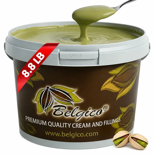 Vista 15 de Crema de Pistacho (30%) 200g (7oz) – Mantequilla de Pistacho Endulzada, Pasta, Crema para Untar y Salsa para Relleno de Barra de Chocolate de Dubái