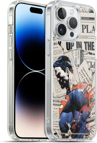 Vista 25 de Head Case Designs Officially Licensed Superman DC Comics Collage 80th Anniversary Gel Case [Military Grade Protection] Compatible with Apple iPhone