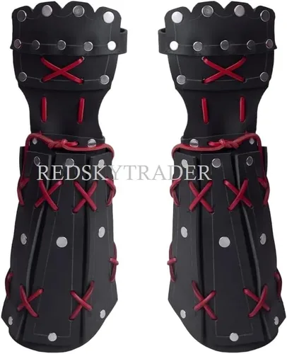 Vista 5 de Armadura samurái de cuero, armadura vikinga medieval para cosplay, armadura de caballero de cuero, armadura vikinga unisex de fantasía steampunk