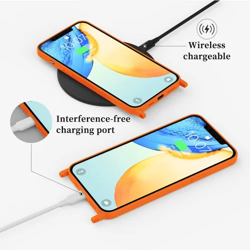 Vista 67 de Funda compatible con iPhone 8 Plus, iPhone 7 Plus/6 Plus/6S Plus con cordón, funda cruzada para iPhone con correa ajustable de silicona para iPhone