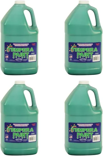 Vista 8 de Constructive Playthings - Galón de pintura de témpera lavable para niños y escuelas Suministros de pintura para el aula, 1 galón, azul