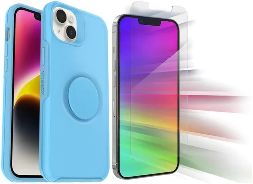 Vista 10 de OtterBox Paquete para iPhone 14 Plus (solamente): - Funda transparente de la serie Otter + Pop Symmetry - Transparente - con protector de pantalla