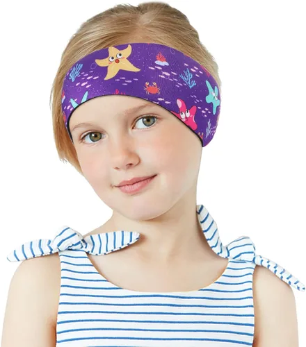 Vista 15 de MoKo Diadema de natación para niños y adultos, linda diadema Swinmmers para mantener el agua fuera, impermeable, banda de protección para los oídos