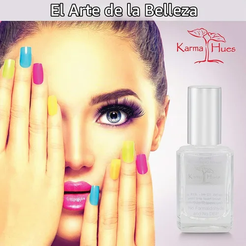 Vista 3 de karma organic Fórmula natural de secado rápido: capa de esmalte de uñas de secado rápido para cualquier esmalte de uñas