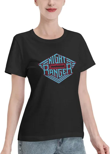 Vista 2 de Camisetas de mujer para jóvenes, camisetas de manga corta y cuello redondo