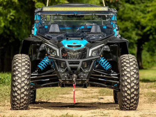 Vista 5 de SuperATV Guardabarros compatibles con Can Am Maverick 2018+ (ver lista completa de ajustes) 5 pulgadas de cobertura extra Hecho de HDPE
