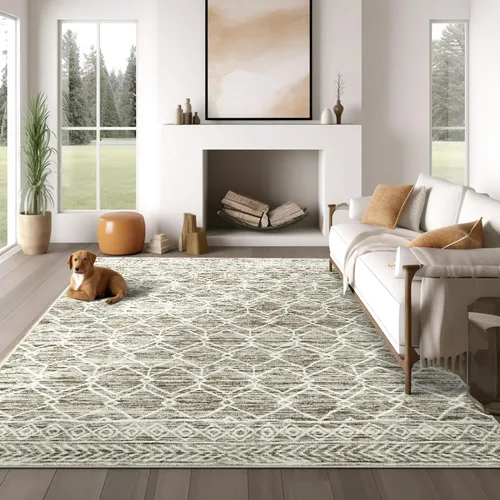 Vista 83 de jinchan - Tapete de pasillo marroquí de 2 x 6 pies con líneas, bohemio, lavable, para cocina, suave, geométrico, de lana sintética, antideslizante