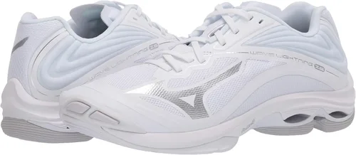 Vista 7 de Mizuno Wave Lightning Z6 - Zapatos de voleibol para mujer, Blanco