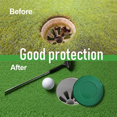 Vista 2 de Cubiertas de copa de golf con agujero de golf, dimensiones universales para entrenamiento de práctica, cumple con los estándares de USGA y PGA