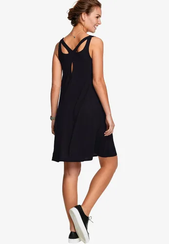 Vista 5 de Ellos Vestido sin mangas con espalda cruzada en talla grande para mujer