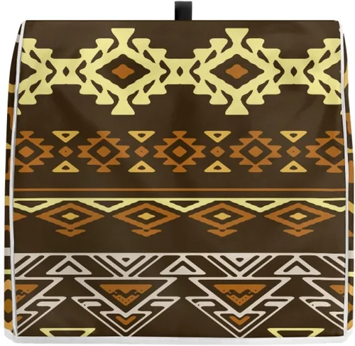 Vista 3 de Veniyate Funda para mezclador de soporte de impresión étnica tribal africana compatible con 5-8 cuartos de galón para ayuda de cocina, cubierta a