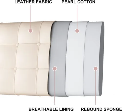 Vista 3 de Almohada de lectura con respaldo de cabecera rectangular, cojín de respaldo de cuña grande para reposo en cama, cojín extraíble para dormitorio