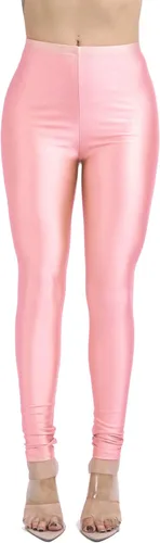 Vista 3 de TOO HOT FASHIONS Leggings elásticos para mujer, elásticos, ajustados, brillantes, neón, activos, para yoga, pilates, club, fiesta, tiro alto