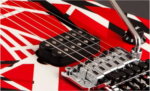 Vista 5 de EVH Striped series Guitarra eléctrica, Negro/Rojo/Blanco