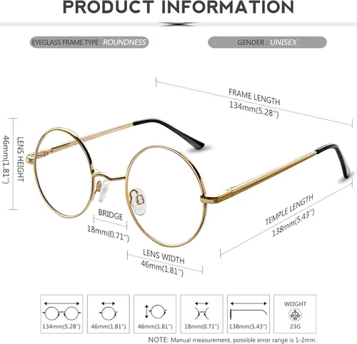 Vista 73 de KANASTAL Gafas de sol redondas polarizadas para mujeres y hombres, estilo hippie con protección UV400