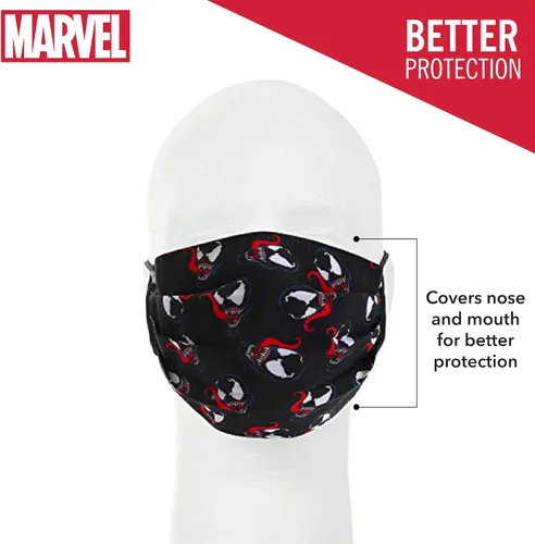 Vista 3 de Marvel's Venom - Cubierta plisada para adultos, Multi