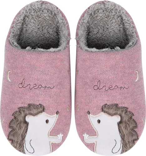 Vista 2 de Pantuflas para casa con diseño de unicornio para niños para interiores impermeables suelas esponjosas