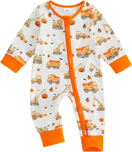 Vista 17 de Mameluco para bebé recién nacido y niña, de 3, 6, 12, 18 meses, ropa de otoño diagonal con cremallera A-Negro