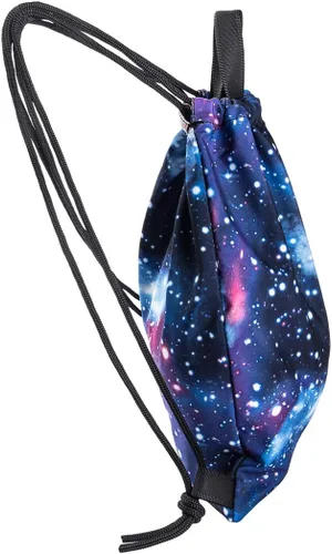 Vista 2 de VanFn Bolsas con cordón, gimnasio de diseño creativo, mochila unisex, mochila casual, bolsa de equipo deportivo bolsas de viaje, Galaxia, Mochilas