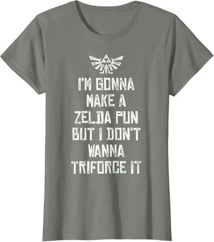 Vista 11 de Nintendo Zelda Funny Triforce It Pun - Camiseta gráfica, Negro, S