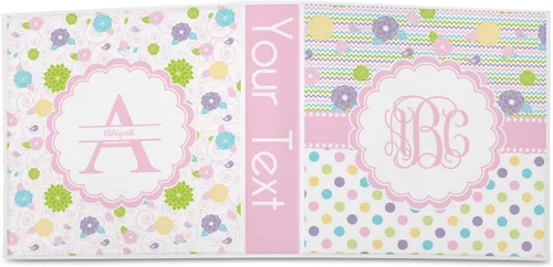 Vista 2 de Carpeta personalizada de 3 anillas Girly Girl - 2 pulgadas