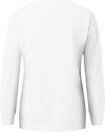Vista 4 de Sudaderas para mujer, de moda, Y2K, cuello redondo, manga larga, sudaderas casuales al aire libre, holgadas, lisas, tops