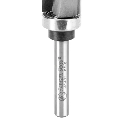 Vista 53 de Amana Tool 45487 - Broca de carburo con punta de carburo, 45487, vástago de 1/2 x 1/4 pulgadas con rodamiento de bolas superior