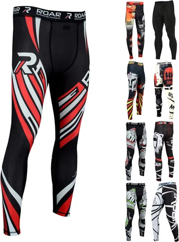 Vista 37 de Roar MMA - Pantalones de compresión para entrenamiento de gimnasio