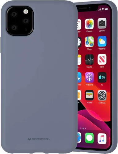 Vista 10 de GOOSPERY Funda de silicona líquida para Apple iPhone 11 Pro Max (6.5 pulgadas) Jelly Rubber Bumper Case con forro de microfibra suave (negro)