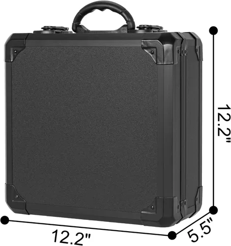 Vista 2 de Funda Protectora Rígida a Prueba de Golpes y Resistente al Agua con Inserción de Espuma Personalizada DIY para Cámara, Laptops, etc, 12.2 X 12.2 X