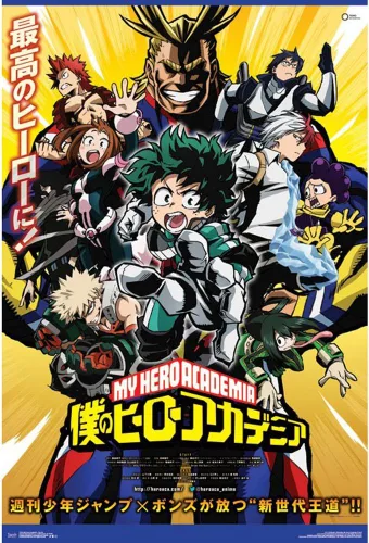 Vista 17 de Trends International My Hero Academia - Póster de pared de arte clave, 14.725 x 22.375 pulgadas, versión enmarcada de madera de granero Versión