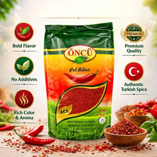 Vista 2 de Oncu Copos de Pimiento Rojo (Maras Biberi) 7.05 oz.