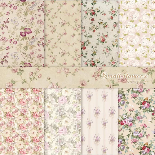 Vista 9 de PRSTINCOL Papel para álbum de recortes, 16 hojas de 6 x 6 pulgadas, suministros de álbum de recortes de estilo de ventana azul, papel de decoupage