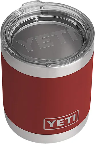 Vista 11 de YETI Rambler Lowball de 10 onzas, con aislamiento al vacío, acero inoxidable con tapa estándar Blanco
