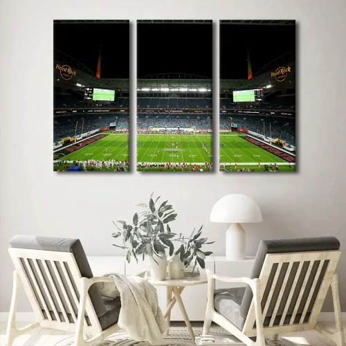 Vista 51 de Lincoln - Lienzo decorativo para pared, diseño de campo financiero de Filadelfia, paisaje de estadio de fútbol de Filadelfia, decoración de pared