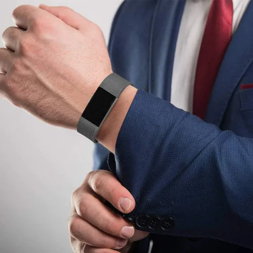 Vista 5 de Paquete de 6 correas deportivas compatibles con Fitbit Charge 2, pulseras de repuesto ajustables para mujeres y hombres, pequeñas y grandes