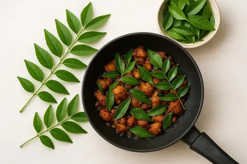 Vista 2 de Fresh Curry Leaves (Kari Patta), Aromatic Indian Herb 1oz
