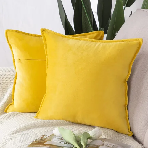 Vista 28 de MADIZZ Juego de 2 fundas de almohada decorativas de terciopelo súper suave con borlas, estilo de lujo, funda de almohada para sofá y dormitorio