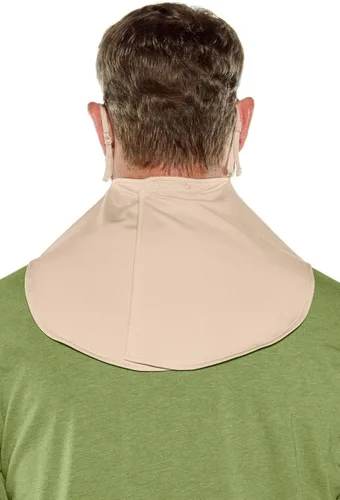 Vista 3 de Coolibar Máscara facial Crestone UV UPF 50+ para hombre y mujer, protección solar Beige