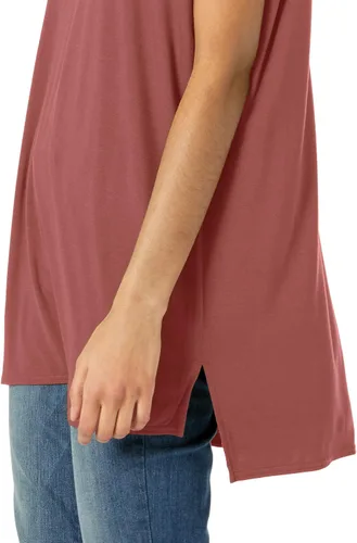 Vista 2 de Daily Ritual Túnica de jersey de gran tamaño con cuello en V y manga dolman para mujer